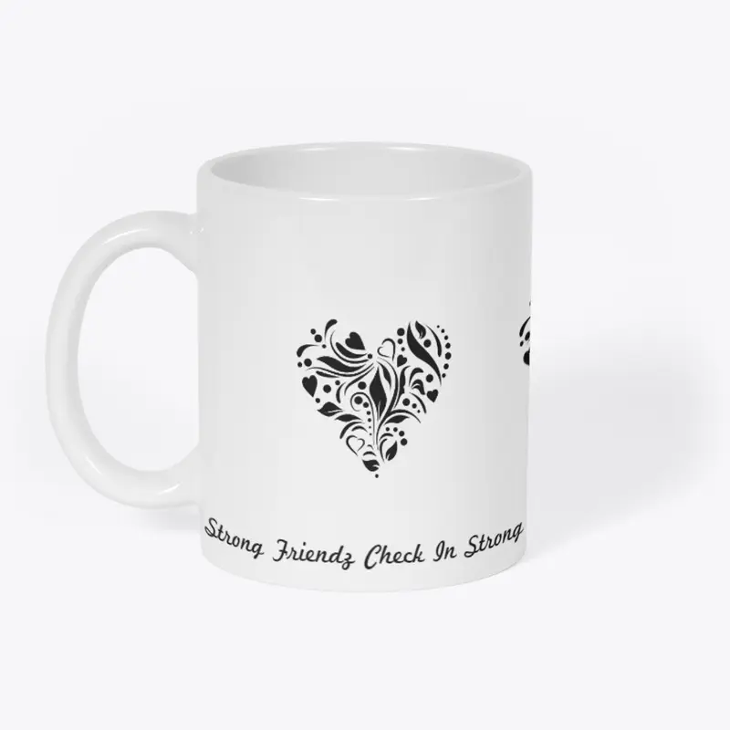 Strong Friendz Heart Mug